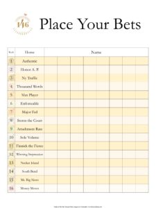 Kentucky Derby 2020 Printables | The Well Dressed Table